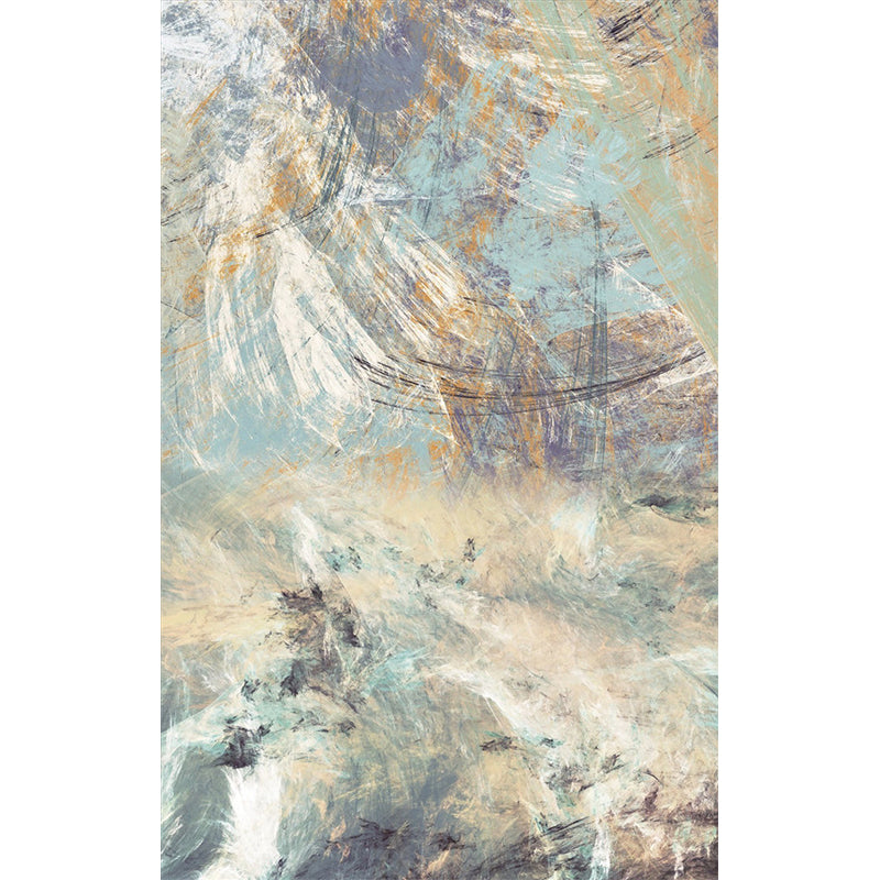 Smooth Whole Blue-Brown Mural Modern Art Abstract Wall Decoration, Optional Size