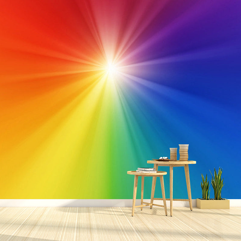 Farbenfrohe Sunshine-Wandverkleidung, schmutzabweisende Wanddekoration für das Wohnzimmer