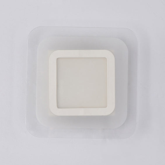 Triángulo/redondo/cuadrado Corredor de pared Lucina Luce de acrílico Lámpara de pared de LED acrílico en cálido/blanco