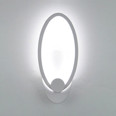Simple Triangle/Oval/Teardrop Wall Sconce Light Acrylic LED Corridor Wall Light Fixture in Warm/White