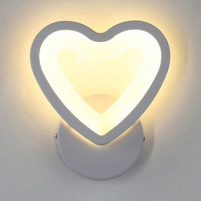 Simple Triangle/Oval/Teardrop Wall Sconce Light Acrylic LED Corridor Wall Light Fixture in Warm/White