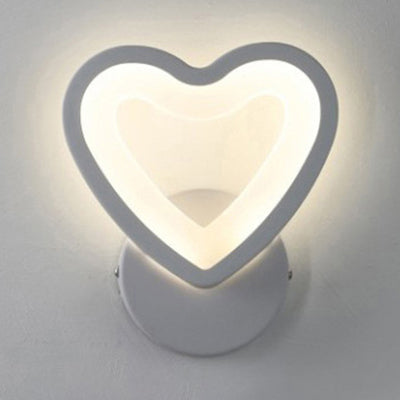 Simple Triangle/Oval/Teardrop Wall Sconce Light Acrylic LED Corridor Wall Light Fixture in Warm/White