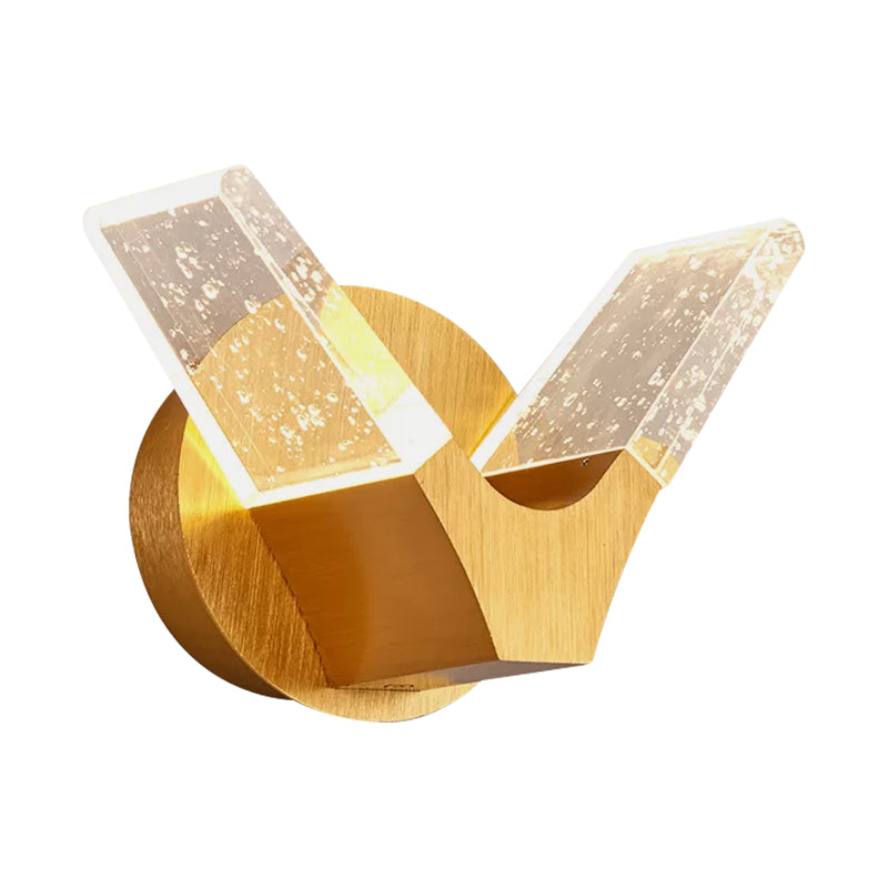 Ali dorate lampada da parete separa