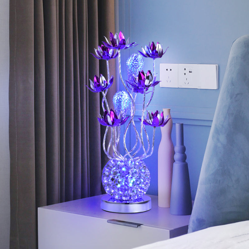 Lampe de forme de bille à LED lampe décorative décorative / aluminium violet