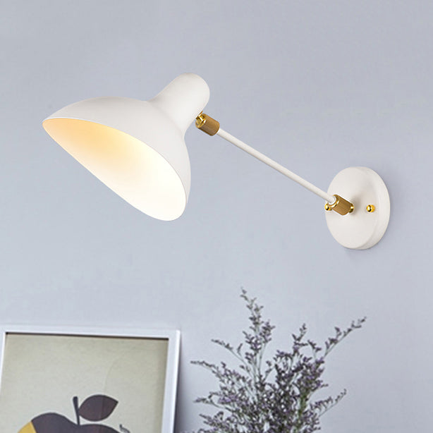 Modernistische stijl Duckbill SCONCE LICHTING METALLIEK 1 Lichte woonkamer Wandgemonteerde lamp in zwart/grijs