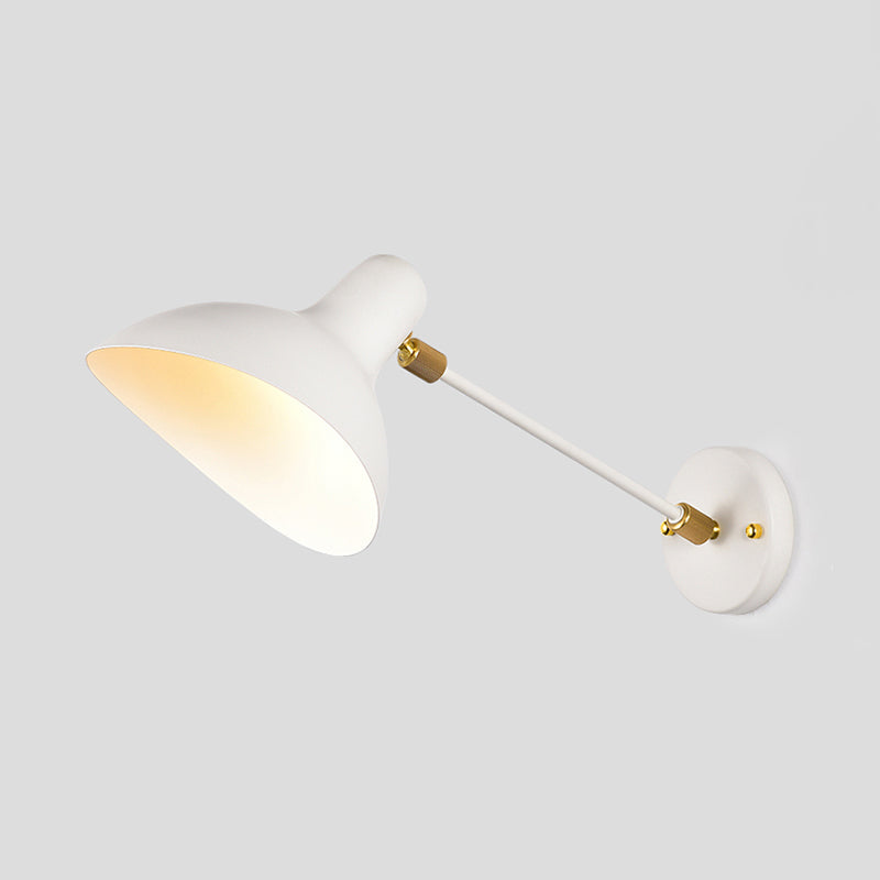 Modernistische stijl Duckbill SCONCE LICHTING METALLIEK 1 Lichte woonkamer Wandgemonteerde lamp in zwart/grijs