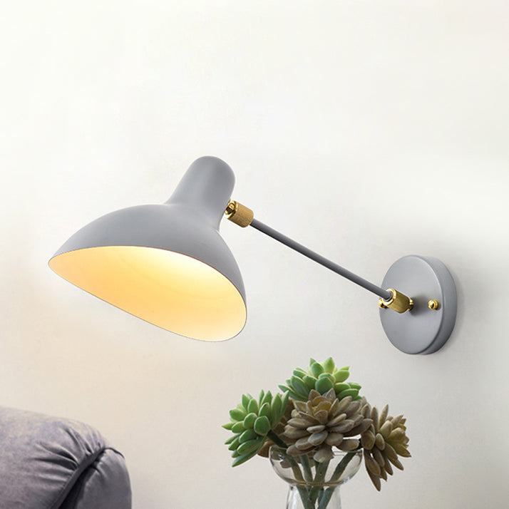 Modernistische stijl Duckbill SCONCE LICHTING METALLIEK 1 Lichte woonkamer Wandgemonteerde lamp in zwart/grijs