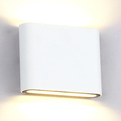 Schwarz/weiß rechteckige Wandscheibe Licht moderne stilvolle warme/weiße Licht LED Aluminium Wandleuchten für Flur, 4,5 "/7" W.
