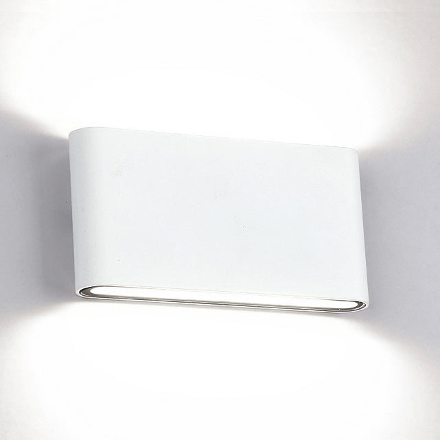 Schwarz/weiß rechteckige Wandscheibe Licht moderne stilvolle warme/weiße Licht LED Aluminium Wandleuchten für Flur, 4,5 "/7" W.