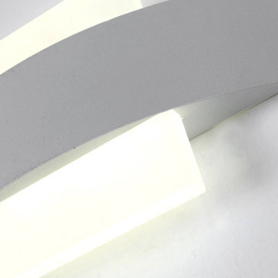 Runde/quadratische Acryl -Wandleuchte -Leuchte zeitgenössische LED Schwarz/Weiß -Finish -Wandlampe mit Metallrückenplatte in weißer/warmer Beleuchtung