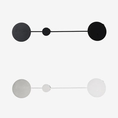 Simple LED Wall Sconce with Acrylic Shade Black/White Molecule Sconce Light Fixture in Warm/White Light