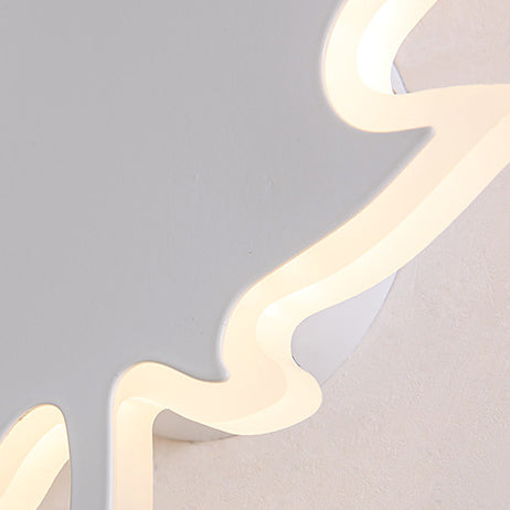 Luce con foglie di acero Simplicità LED acrilico LED BIANCO/NERA LUCE A MOLTA IN LUCE COLDA/BIANCA