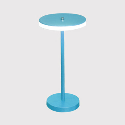 Macaron Style Rounded Table Lamp Acrylic LED Living Room Table Lighting in Blue/Green, Warm/White Light