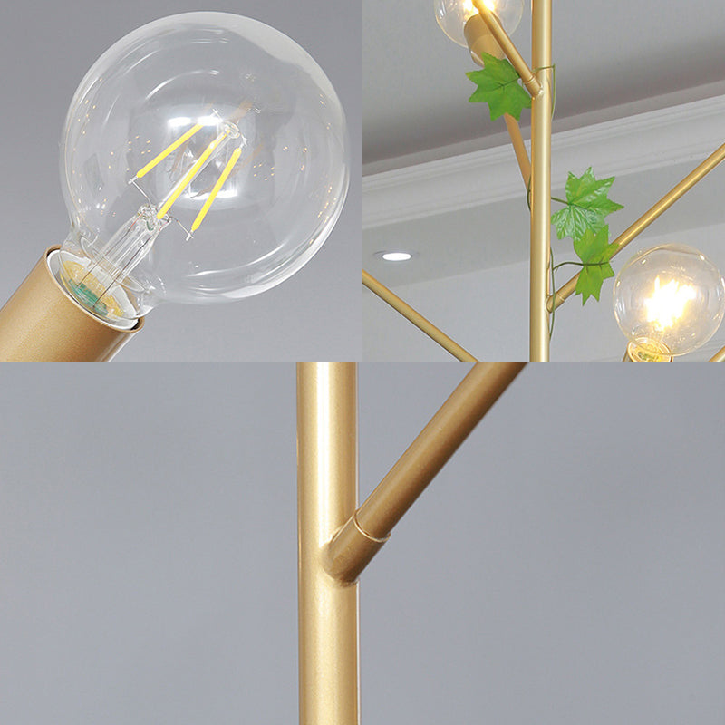 Lámpara de colgante de rama Metal moderno 3/6 luces de oro/rosa Gold Grupante para comedor para comedor