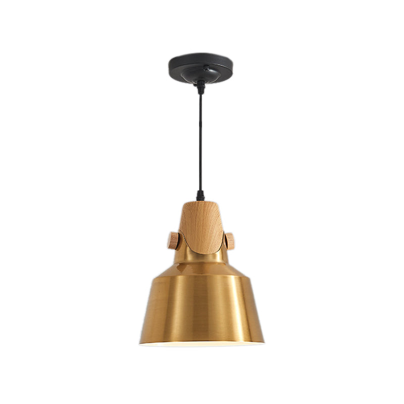 Dome Metal Pendse Lighting Modern 1 Lámpara de latón Ligero Kit para restaurante, 8.5 "/14" de ancho