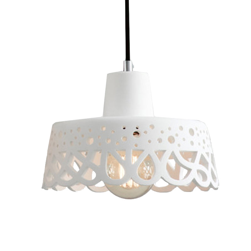 Iluminación colgante grabada en hormigón de estilo nórdico 1 luz colgante de gris claro/blanco/amarillo con tono geométrico/campana/acampanado