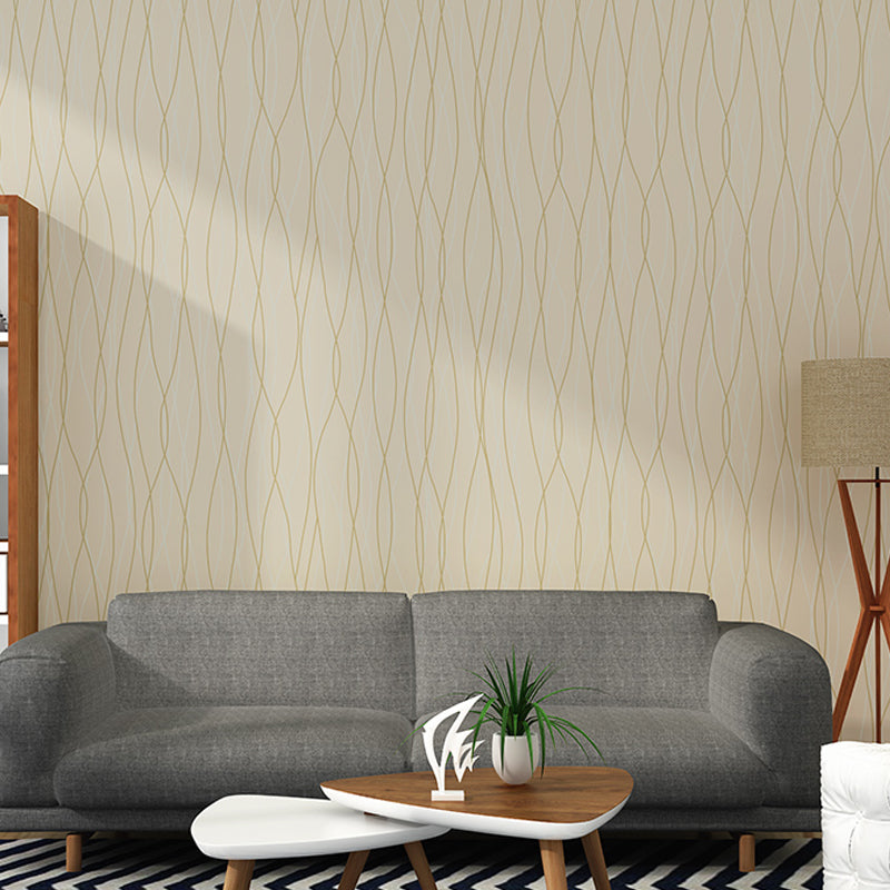 Abstract Netting Wallpaper Roll Contemporary Vinyl Wall Decoration for Living Room