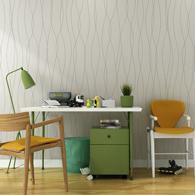 Abstract Netting Wallpaper Roll Contemporary Vinyl Wall Decoration for Living Room