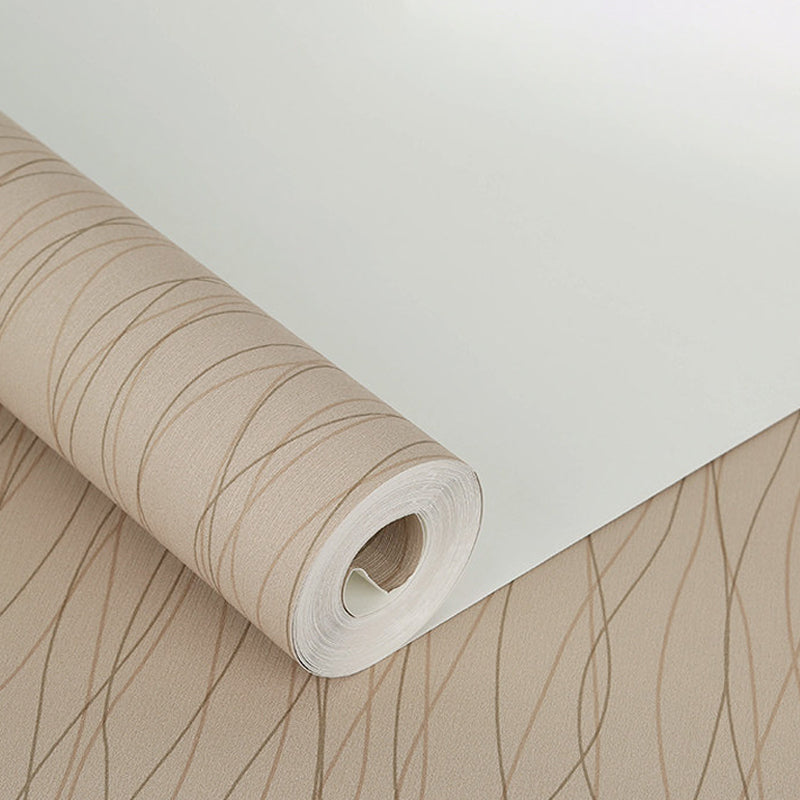 Abstract Netting Wallpaper Roll Contemporary Vinyl Wall Decoration for Living Room