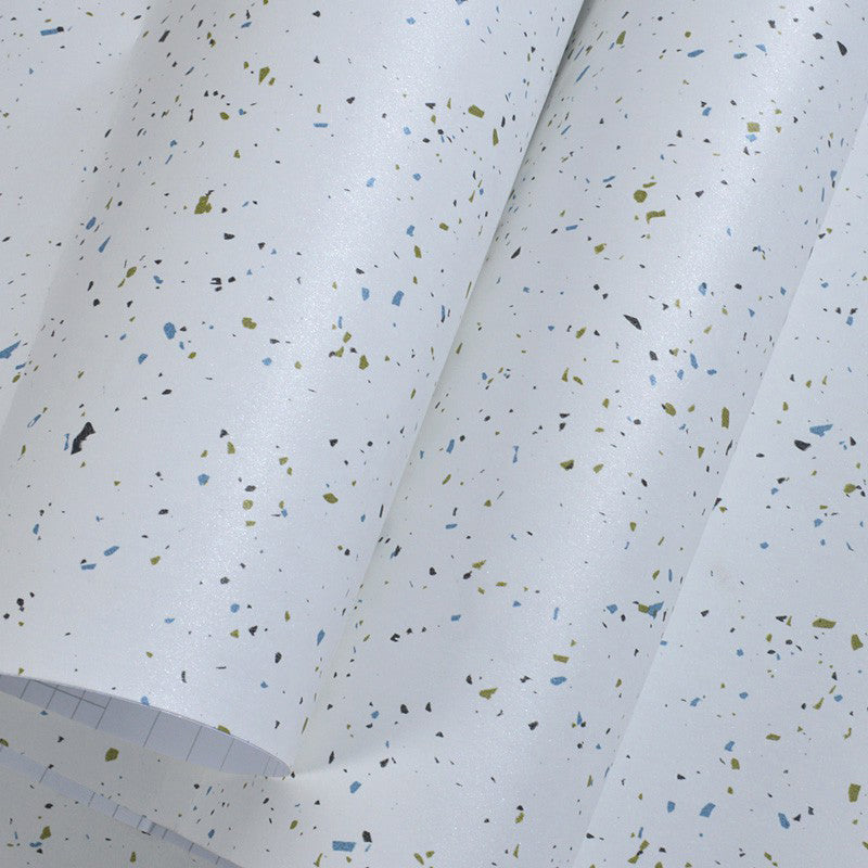 Removable Confetti Wallpaper Roll Modern Non-Woven Adhesive Wall Covering, 17.1-sq ft