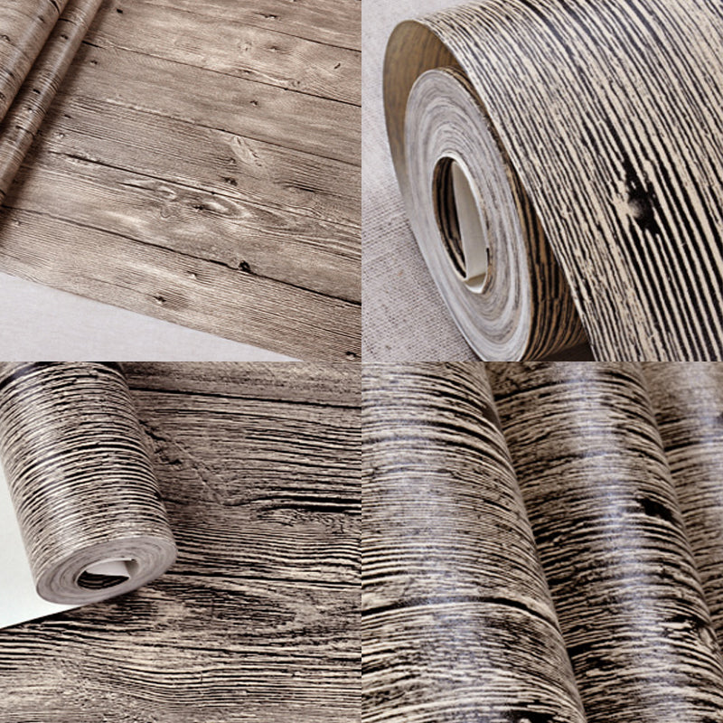 Pastel Color Country Wallpaper 57.1-sq ft Reclaimed Barn Wood Wall Covering for Dining Room