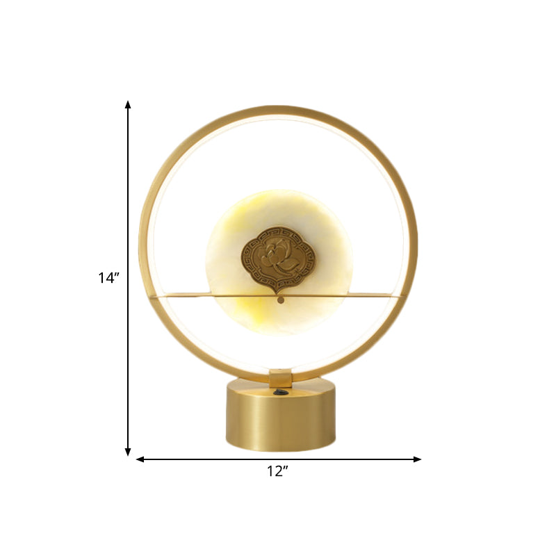 NORMA NORDICA NIGHTA NIGHT LIGHT MEDLIC MESA DE MESTRA DE MESTRA DE MESTAJE CON JADEITE RED REDECTO EN GOLD