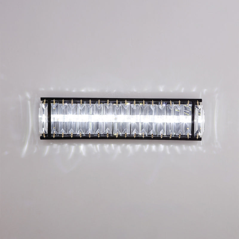 Crystal Rectangular Sconce Lightture LED LED MORD MUR MUR MURD MORD