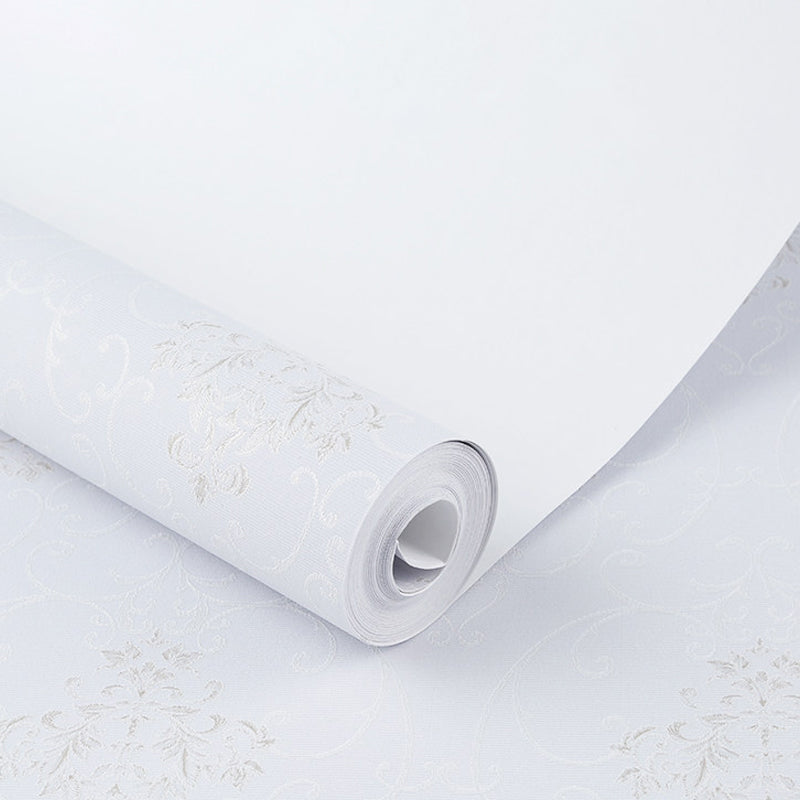 Papier peint imprimé Floral de couleur douce, décoration murale résistante à l'humidité pour le salon