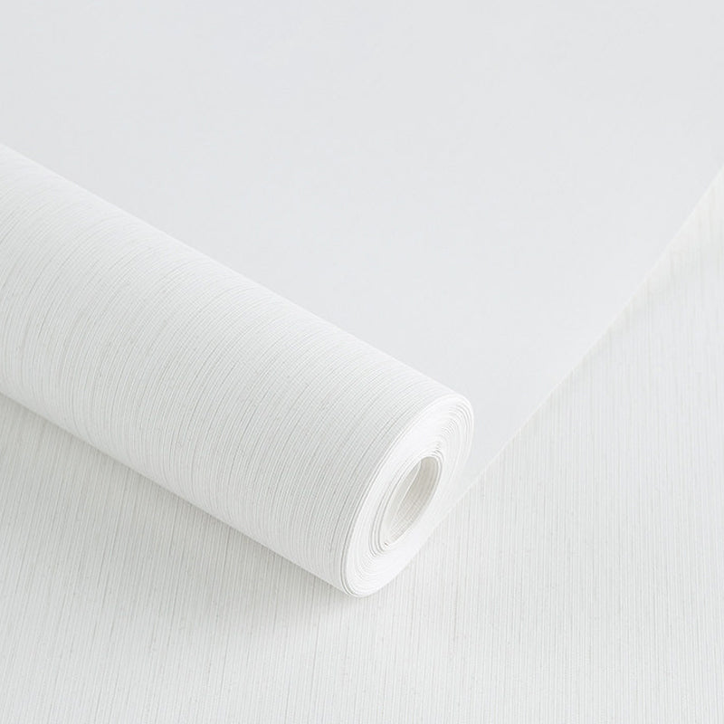 Solid Stripes Wallpaper Roll Simplicity Non-Woven Fabric Wall Art in Light Color