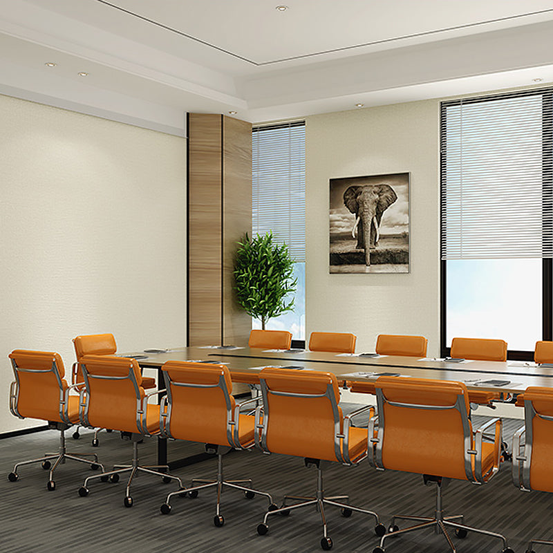 Minimalist Solid Wallpaper Non-Woven Grass Cloth Washable Soft Color Wall Art for Office