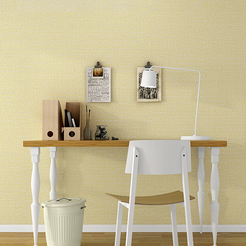Modern Plain Wallpaper Roll Light-Color Dining Room Wall Decoration, 31' L x 20.5" W