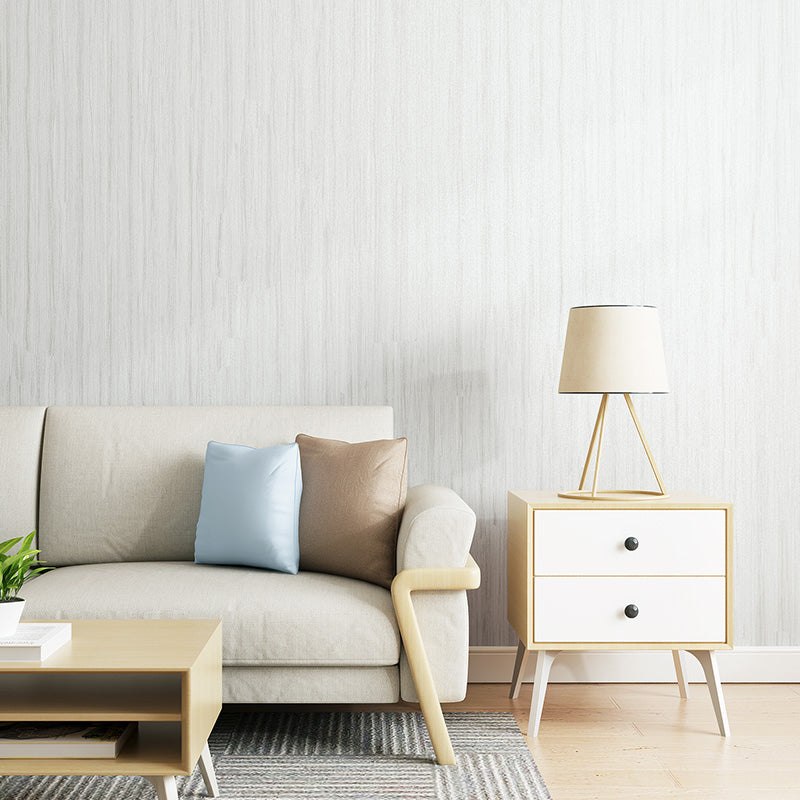 Simplicity Solid Wallpaper Roll Soft-Color Stripe Patterned Wall Art for Living Room
