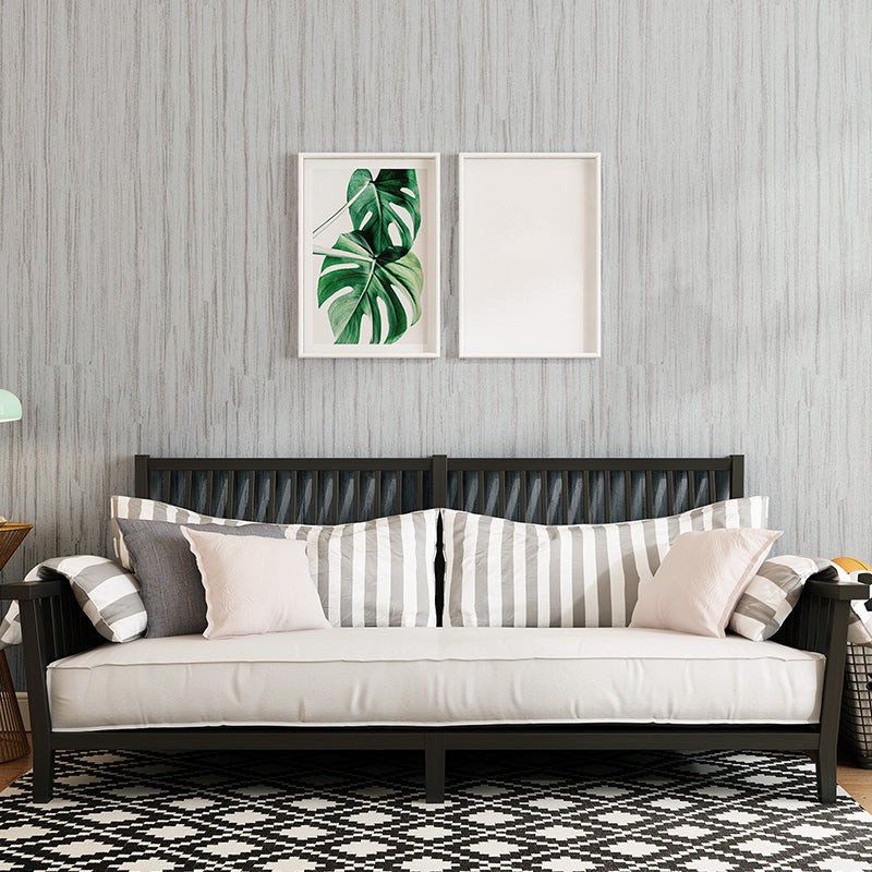 Simplicity Solid Wallpaper Roll Soft-Color Stripe Patterned Wall Art for Living Room