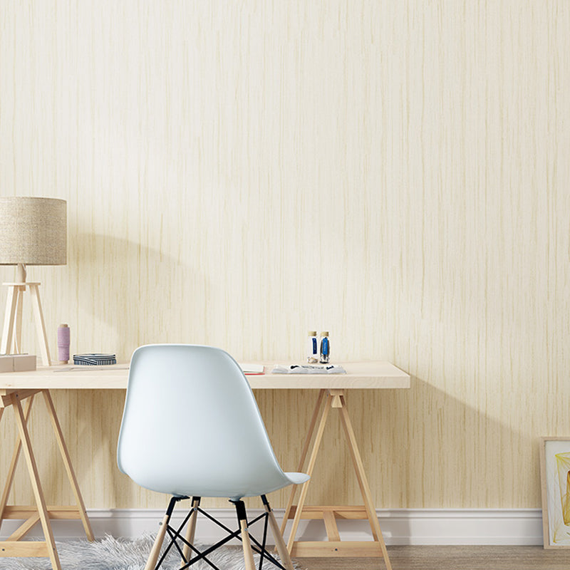 Simplicity Solid Wallpaper Roll Soft-Color Stripe Patterned Wall Art for Living Room