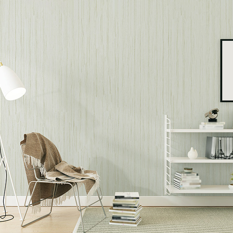 Simplicity Solid Wallpaper Roll Soft-Color Stripe Patterned Wall Art for Living Room