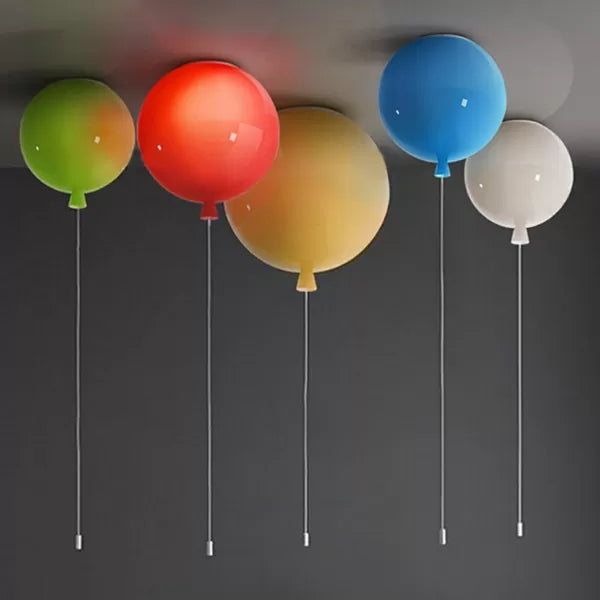Lámpara de techo de acrílico de estilo moderno con forma de globo para vestíbulo