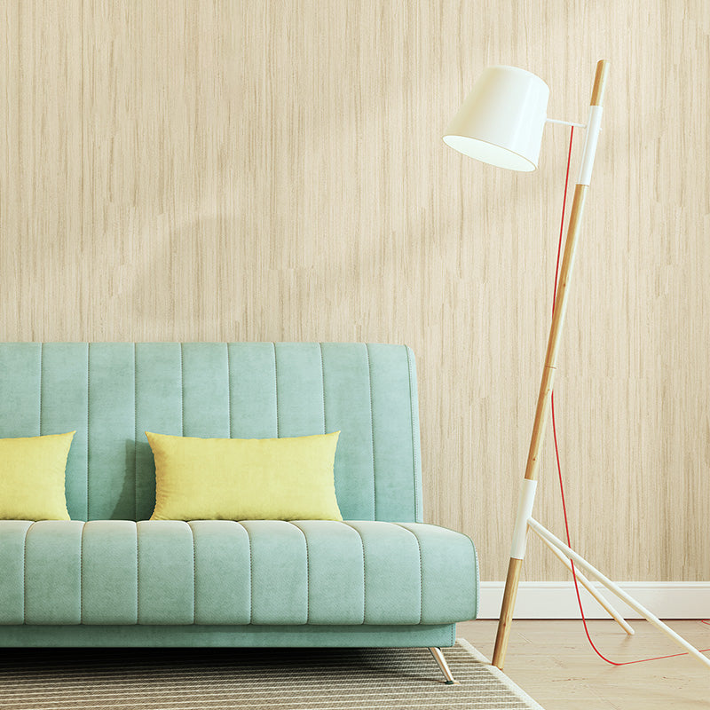 Solid Color Contemporary Wallpaper 33' L x 20.5" W Striped Wall Covering for Bedroom