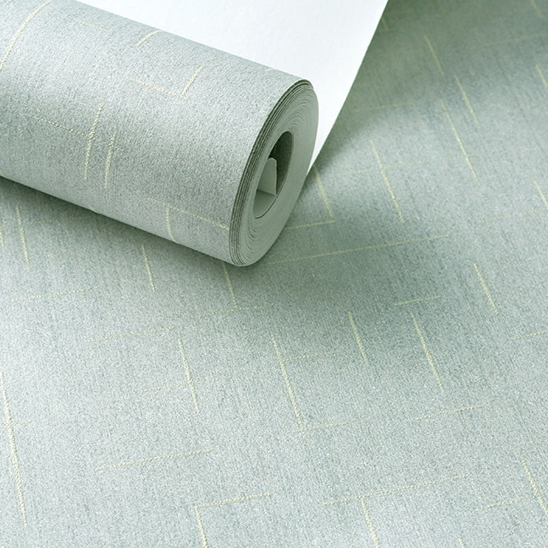 Minimalistic Solid Wallpaper Roll for Bedroom Geometry Wall Decor, 31' L x 20.5" W
