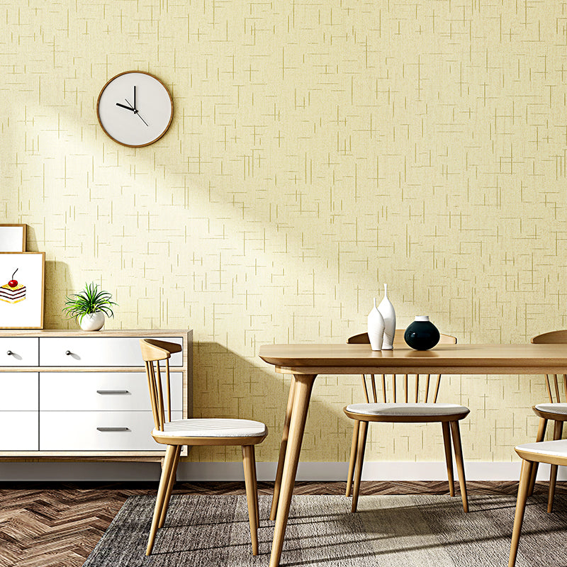 Plain Color Geometric Wallpaper Modern Style Non-Woven Textured Wall Art for Living Room