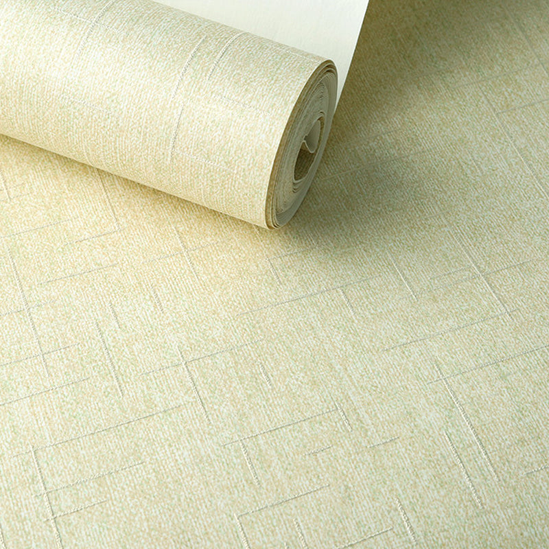 Plain Color Geometric Wallpaper Modern Style Non-Woven Textured Wall Art for Living Room