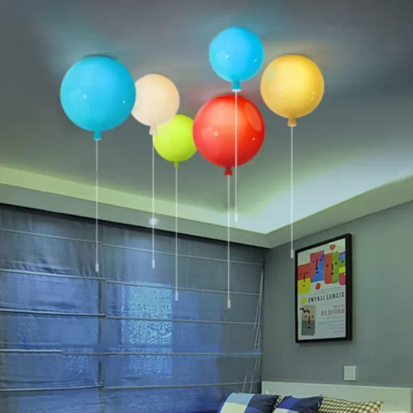 Lámpara de techo de acrílico de estilo moderno con forma de globo para vestíbulo