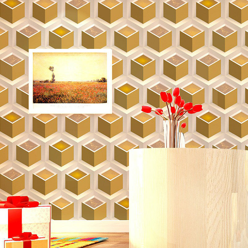 3D-Matrix-Tapetenrolle, pastellfarben, wasserabweisende Wanddekoration für Wohnzimmer