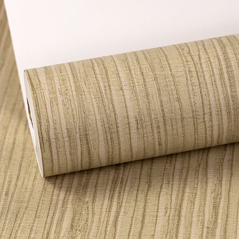 Soft Color Wood Effect Wallpaper Water-Proof Rural Bedroom Wall Covering, 57.1-sq ft