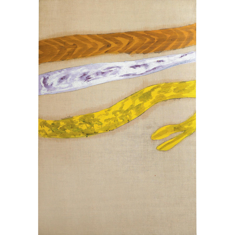 Yellow-Brown Rattan Rope Murals Stain Proof Minimalist Aesthetics Bedroom Wall Art