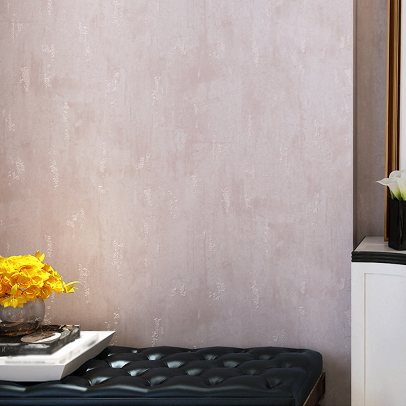Cement Look Wallpaper in Pastel Color Steampunk Wall Covering for Living Room, Unpasted