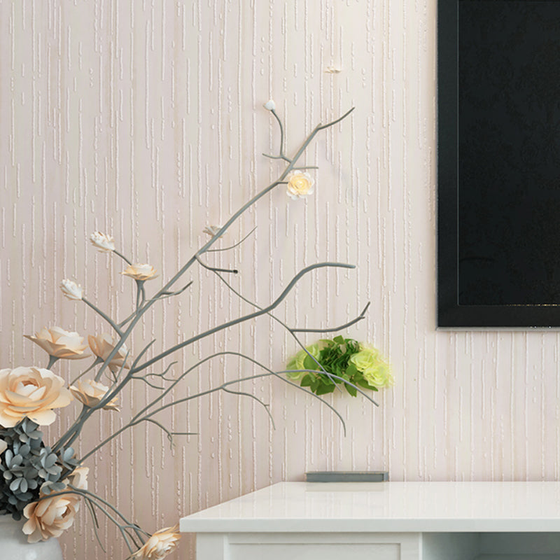 Minimalistic Stripes Wallpaper for Living Room 57.1-sq ft Wall Art in Dark Color