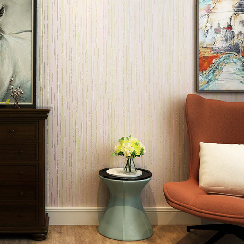 Minimalistic Stripes Wallpaper for Living Room 57.1-sq ft Wall Art in Dark Color