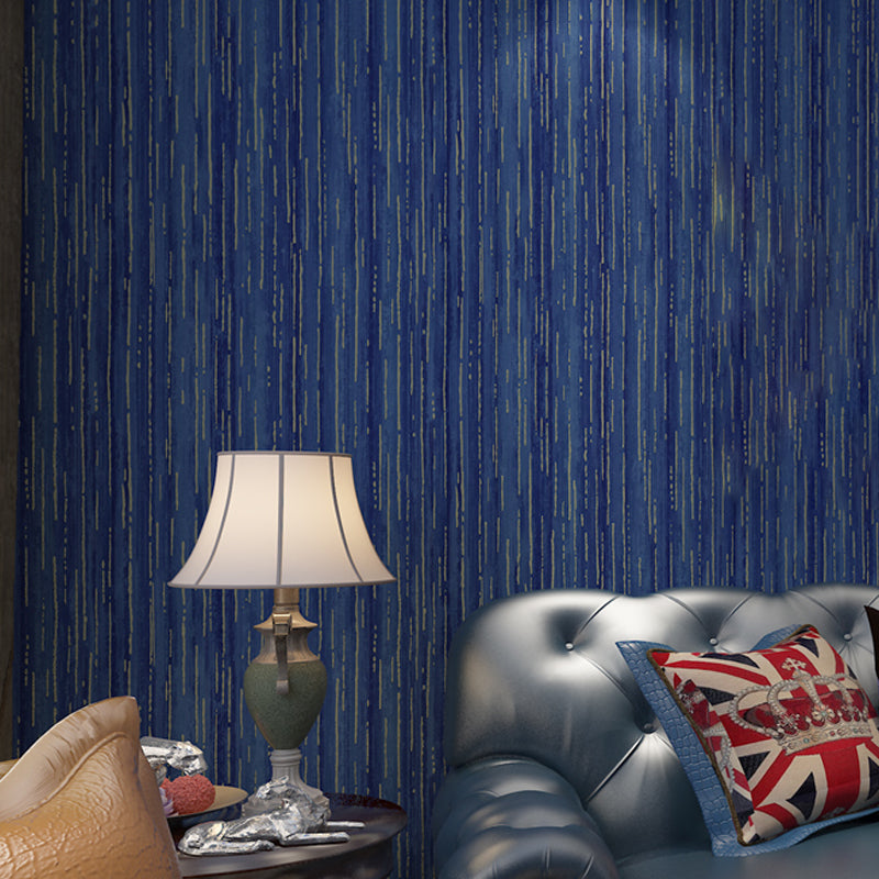 Minimalistic Stripes Wallpaper for Living Room 57.1-sq ft Wall Art in Dark Color