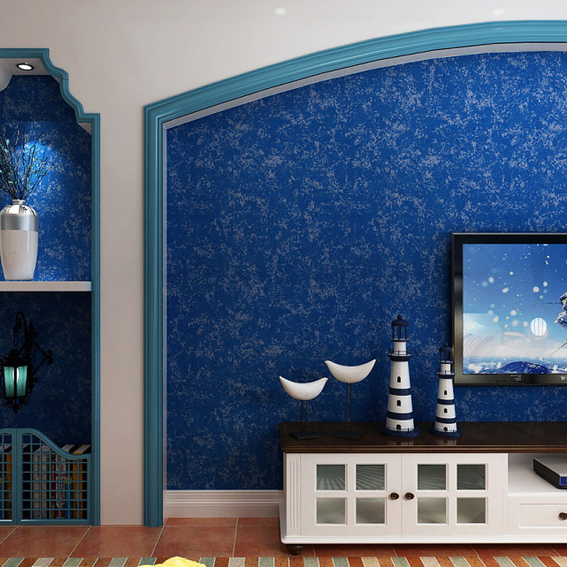 Stain Resistant Mottled Wallpaper Non-Woven Cloth Retro Style Wall Decor for Home