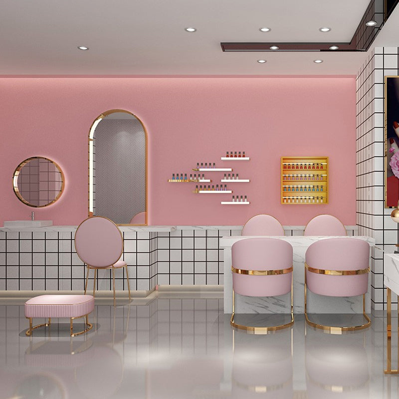 Minimal Girls Wallpaper with Solid Pattern Pastel Color Pick-Up Sticks Wall Covering, Easy to Remove